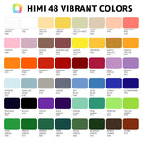 Himi Gouache Paint Set, 48 Colors X 0.4Oz, Twin Cup Jelly Design, Bouns 3 Brushes & A Palette, Non-Toxic, Opaque Guache Paint For Canvas And Watercolor Paper - Perfect For Beginners, Students, Artists