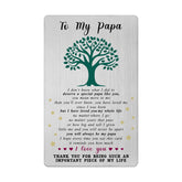 Valentines Day Card For Papa - Thank You Gifts For Papa Birthday Wedding Thanksgiving Card From Granddaughter
