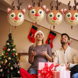 Deer Balloon Christmas Balloons Decorations Reindeer Foil Balloons For Deer Themed Hunting Party Birthday Party Supplies 4 Pcs