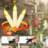 30Pcs Led Flameless Candles Battery Operated Christmas Tree Candles With Remote, Button Cell Battery, Timer, Dimmer Battery Candle Flickering Warm Light Window Candle Christmas Home Decor