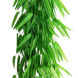 Fake Green Willow Rattan 71 Inch 10 Pcs Artificial Green Bamboo Leaves Artificial Greenery Lvy Vine Leaves Artificial Flower Garland For Home Hotel Office Wedding Party Garden Decor