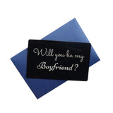 Will You Be My Boyfriend | Powerful Love Messages, Show Your Love Romantic With This Sweet And Thoughtful Card, Simple And Powerful (With Royal Blue Envelope)