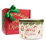 Christmas Candles - Christmas Gifts For Women, Natural Soy Wax Vanilla Cream Scented Candles(12.7Oz)