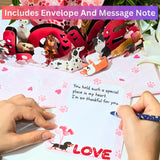 - Pop Up Valentines Card, 3D Dogs Popup Valentines Day Card For Wife, Husband, Him, Her, Girlfriend, Boyfriend, Adults Kids | 6X8 In Dog Valentine Pop Up Cards With Envelope