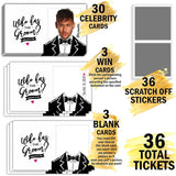 Bridal Shower Games - Who Has The Groom Scratch Off Celebrity Cards, Bachelorette Party Games Supplies – 36 Cards(Xl01-Baica)