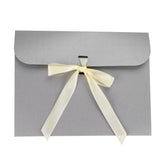 10Pcs Paper Gift Card Envelopes Bags With Ribbon Bowknot Holiday Envelope Greeting Cards Packaging Bag Underwear Silk Scarf Party Gift Wrapping Bag Wedding Presents Box, Medium