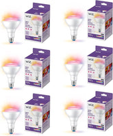 BR30 Smart LED Bulbs 6 Pack Matter Compatible Color Changing WiFi Recessed Flood Light E26