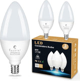 E12 LED Candelabra Bulbs 3 Pack 60W Equivalent 2700K Soft White B11 Ceiling Fan Light Bulbs