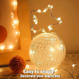 24 Pack Battery Operated Fairy Lights 7FT 20 LED Warm White Waterproof Silver Wire String Lights for Bedroom Wedding Party Decor