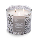 Colonial Candle London Café Scented Jar Candle, Travel Collection, 3 Wick, Gray, 14.5 oz - Up to 60 Hours Burn