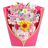 Mothers Day Card Pop Up, Happy Mother’S Day 3D Greeting Cards, Mother’S Day Floral Pop Up Card For Mother’S Day Gift Surprise, Mothers Day Favors 3D Gift Card For Women Wife Grandma Mom