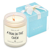 Baby Pregnancy Announcement Ideas, Surprise A Bun In The Oven Baby Reveal Gift, Unique Pregnancy Announcement Gift For Grandparents, Husband, Aunt, Uncle, Natural Soy Wax Lavender Scented