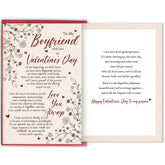 Heartfelt Boyfriend Valentine'S Day Card, Sweet Love Card For Him, Romantic Girlfriend To Boyfriend Greeting Card With Heartfelt Message