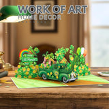 - St Patricks Day Card, Car St Patricks Day Pop Up Card For Kids, Family, Friend, 6X8 Inch St Patrick'S Day Cards, Included Envelope