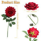 1Pcs 45-Inch Giant Red Rose For Decorative, Wedding Window Display Background Decoration Rose, Valentine'S Day (Red 1)
