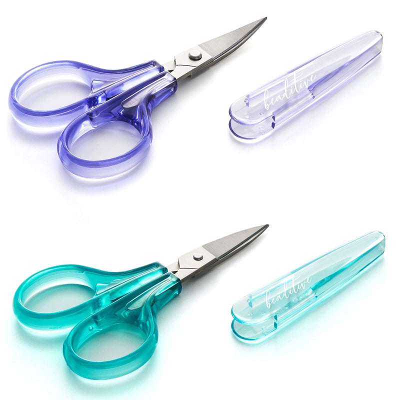 Detail Craft Scissors Set (2 Pc.) Curved And Straight, Sharp, Compact