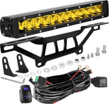 12 Inch LED Light Bar Kit Compatible with Can Am Maverick X3 2017 to 2025 Shock Tower Mount with Wiring Harness