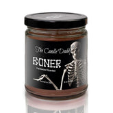 Boner - Hardwood Scented - Funny Halloween 6 Oz Jar Candle - 40 Hour Burn Time