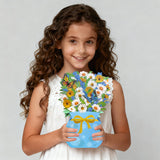 3D Pop Up Daisy Bouquet Card With Butterflies, All-Occasion Greeting Card For Birthday, Mother'S Day, Get Well & More, Includes Envelope & Message Tag (Daisies)