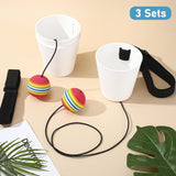 3 Set Swing Away Party Game Fun Catch Ball In Cup Twerk Ball Game Fun Games For Adults Party Graduations Funny Bachelor Night Wedding Birthday Christmas Family Games (White)