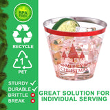 60Pcs Christmas Party Cups, 9Oz Merry Christmas Cups, Christmas Disposable Plastic Cups For Daily Use, Holiday Party Supplies