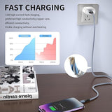 3 Pack 10FT MFi Certified Lightning Cable Nylon Braided Fast Charging Cord for iPhone