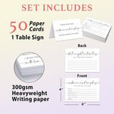 Minimalism Advice And Wishes For The Mr And Mrs - 50 Packs Wedding Advice Cards Bridal Shower Game Cards Reception Guest Book For Bride Groom Newlywed Engagement Party Decoration -A03