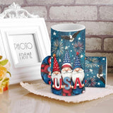Usa Flag Gnomes Battery Powered Candles With Remote And Timer Veterans Day Gifts Decorations Led Flameless Flickering Candles For Indoor Gifts Holiday Decor Home Party Festival Set Of 2