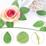 50Pcs Artificial Green Leaves, Rose Leaves Artificial, Bulk Fake Leaves Greenery Leaves For Diy Wedding Birthday Party Bridal Shower Bouquets Centerpieces Home Decorations