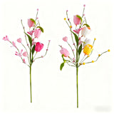 Valentines Day Decorations, 45Cm Tulips Artificial Flowers With Berry Branch For Home Decor, Valentine'S Day Gifts For Him And Her, Long Lasting Faux Tulip Bulbs