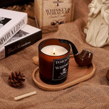 Whiskey Scented Candles For Women - Luxury Candle 100% Soy Wax - Women'S Gifts With Natural Soy Blend, Room Filling, No-Toxic, Gift Box And Includes Candle Snuffer, 10Oz 50 Hours Burn
