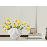 Artificial Latex Tulips Flowers, 15 Pcs Real Touch For Home, Garden, Wedding, Party & Festival Decorations, Diy Flower Arrangements, Yellow