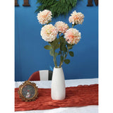 Pink Dahlia Artificial Flowers 5 Pcs Long Stem Silk Dahlia Flowers 27” For Bathroom Tall Vase Wedding Anniversary Centerpiece Aisle Outdoor Decor(Champagne&Pink)