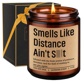 Scented Candle, Long Distance Relationship Gifts For Him, Her - Gifts For Long Distance Boyfriend, Girlfriend, Couple - Funny Valentines Day, Birthday, Deployment Ideas For Bf, Gf, Best Friend