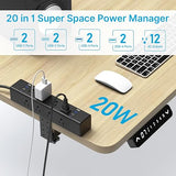 Desk Clamp Power Strip 20W USB-C Surge Protector 4800J 6FT 15A Cord