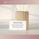 Baby Shower Games - Books For Baby Shower Cards | Pack Of 50 Premium 350Gsm Quality Cards 3X2" | Fun Baby Shower Game For Guests - Perfect Addition To Your Baby Shower Invitations