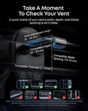 Qi2 25W Magnetic Wireless Car Charger Mount with Vent Clip for iPhone 17 16 15 14 13 12