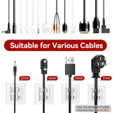 Hooks For Outdoor String Lights, 25 Pack Heavy Duty Cable Clips, Damage Free Cord Clips, Waterproof And Uv-Resistant, Clear Self-Adhesive Hooks For Hanging Christmas Lights Outdoor And Patio Decor
