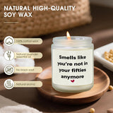60Th Birthday Gifts For Women Men, 1966, 60Th Birthday Gifts For Mom, Dad, Her, Him, Wife, Sister, Friend, Christmas Scented Soy Wax Candle With Gift Box