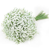 15 Pcs Babys Breath Artificial Flowers Fake Babys Breath Flowers Artificial Bulk White Gypsophila Bouquets Real Touch Faux Flowers For Wedding Floral Arrangement Party Home Decoration