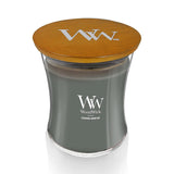 WoodWick Evening Bonfire Holiday Candle Gifts for Women and Men, 9.7 oz Medium Hourglass Candle with Crackling Wick