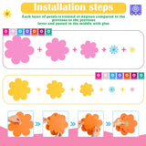 10 Set Mexican Paper Flowers Decorations For Wall Diy Fiesta Bulletin Board 3D Handcrafted Paper Flowers Backdrop Decoration For Mexican And Holiday Party (Bright)