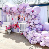 Pastel Purple Latex Party Balloons - 100 Pack 12 Inch Round Helium Lavender Light Purple Lilac Balloons For Wedding Baby Shower Birthday Party Decorations