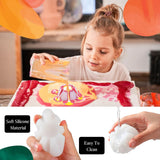 6 Pcs Flower Pour Cup For Paint Pouring 5-10 Slots Acrylic Paint Pouring Split Cup Multi Slot Acrylic Tools Reverse Flower Dip Fluid Painting Supplies(White)