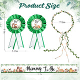 Mom To Be Sash For Baby Shower, Mommy To Be Sash With Mom And Dad To Be Pins And Floral Crown, Woodland Animal Baby Shower Decorations For Gender Reveal Party And Mom Outfit