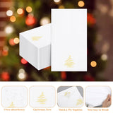 100Pcs Christmas Paper Napkins, Holiday Christmas Napkins Disposable For Bathroom Merry Dinner, Dinner Disposable Napkin Paper Napkin Table Decoration For Home Kitchen Xmas Winter Holiday