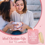 Christian Gifts For Women, Prayer Candle With Bible Verse 10Oz, Christmas Religious Gifts For Christian Women Friends Coworkers, Spiritual Baptism Gift For Girls, Scripture Scented Candle