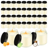 36 Pcs Mini Mason Jar Candles Favors Bulk 4 Oz Small Scented Jar Candles With Lids For Birthday Wedding Party Gift(Lemon, Citrus, Coconut Milk)