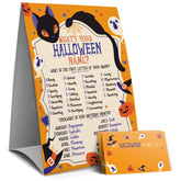 Halloween Games Sign - What'S Your Halloween Name Game, Halloween Games And Activities For Family, Fall Party Games?5Wn?