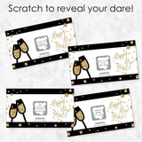 Big Dot of Happiness New Year's Eve - Gold - New Years Eve Party Game Scratch Off Dare Cards - 22 Count